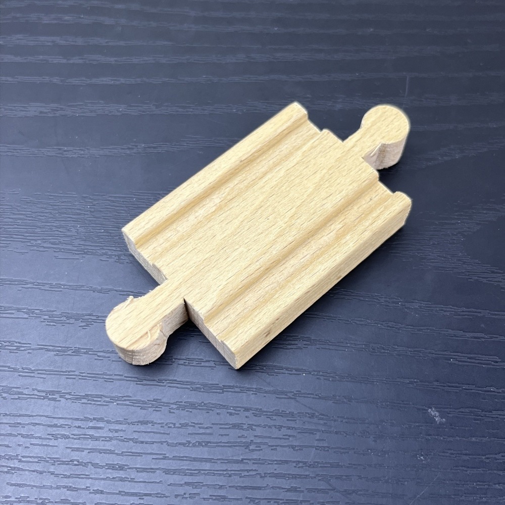 Wooden Train Track 2" Connector Two Male Ends Double Outie Replacement Piece